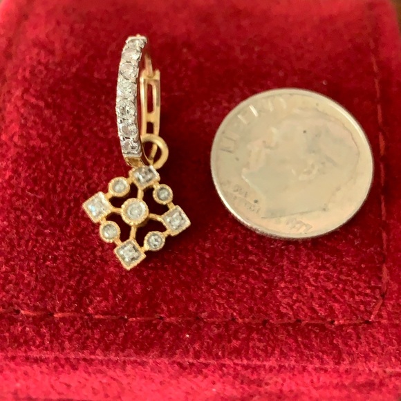 Affinity Diamond 14k Yellow Gold Earrings - Picture 6 of 6